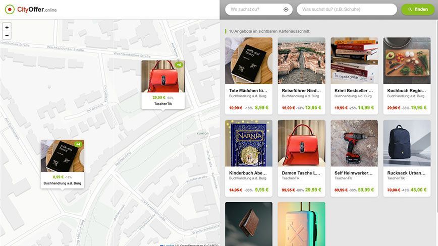 Das CityOffer Portal